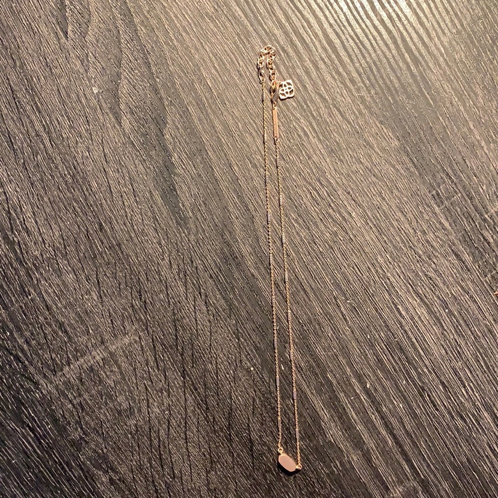 Kendra Scott necklace rose gold
